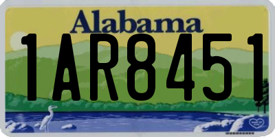 AL license plate 1AR8451