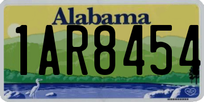 AL license plate 1AR8454