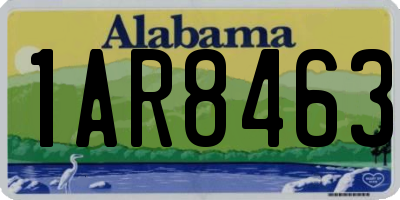 AL license plate 1AR8463