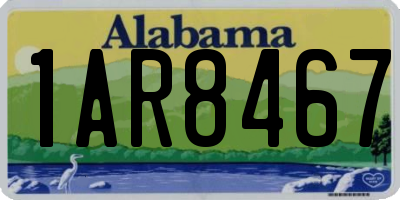 AL license plate 1AR8467