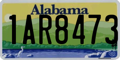 AL license plate 1AR8473