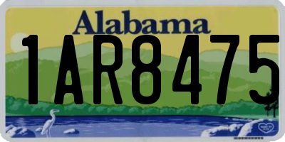 AL license plate 1AR8475