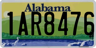 AL license plate 1AR8476