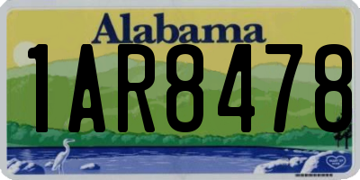 AL license plate 1AR8478