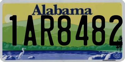 AL license plate 1AR8482