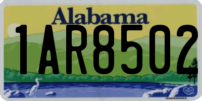 AL license plate 1AR8502