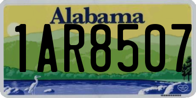 AL license plate 1AR8507