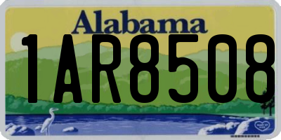 AL license plate 1AR8508