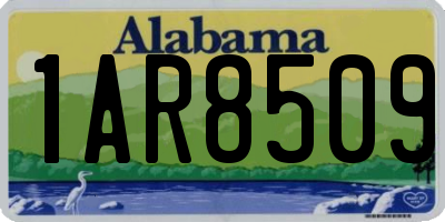 AL license plate 1AR8509