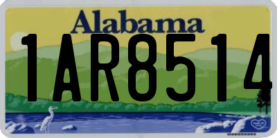 AL license plate 1AR8514