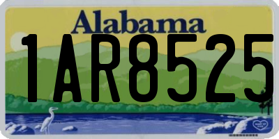 AL license plate 1AR8525