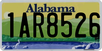 AL license plate 1AR8526