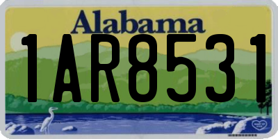 AL license plate 1AR8531