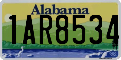 AL license plate 1AR8534
