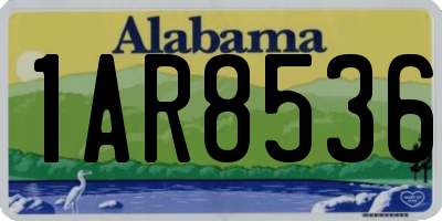 AL license plate 1AR8536