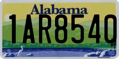 AL license plate 1AR8540