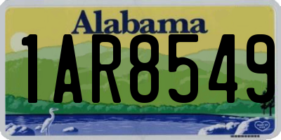 AL license plate 1AR8549