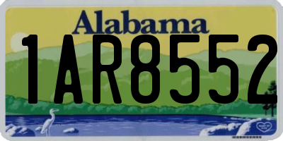 AL license plate 1AR8552