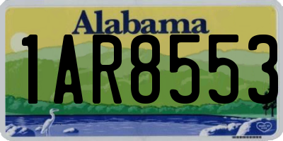 AL license plate 1AR8553