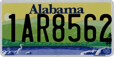 AL license plate 1AR8562