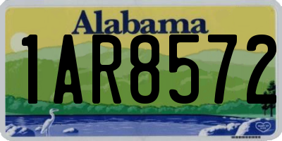 AL license plate 1AR8572