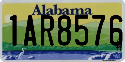 AL license plate 1AR8576