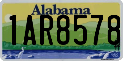AL license plate 1AR8578
