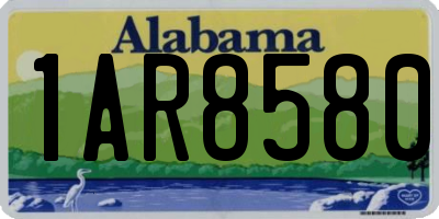 AL license plate 1AR8580