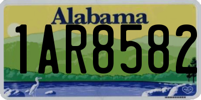 AL license plate 1AR8582