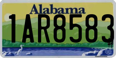 AL license plate 1AR8583