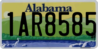 AL license plate 1AR8585