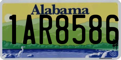 AL license plate 1AR8586