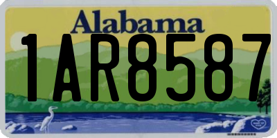 AL license plate 1AR8587