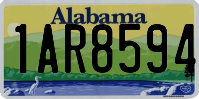 AL license plate 1AR8594
