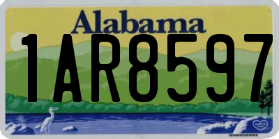 AL license plate 1AR8597