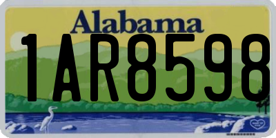 AL license plate 1AR8598