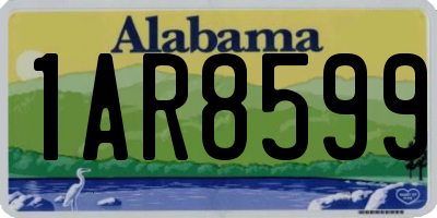 AL license plate 1AR8599