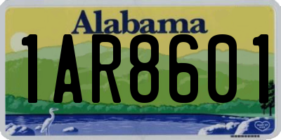 AL license plate 1AR8601