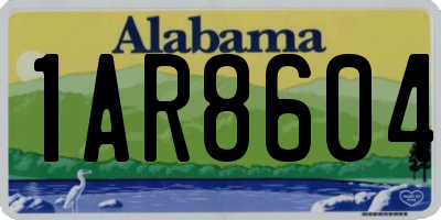 AL license plate 1AR8604