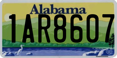AL license plate 1AR8607