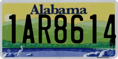 AL license plate 1AR8614