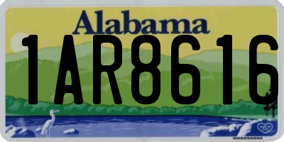 AL license plate 1AR8616