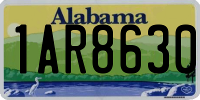 AL license plate 1AR8630