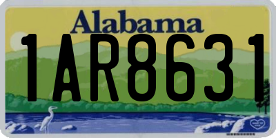 AL license plate 1AR8631