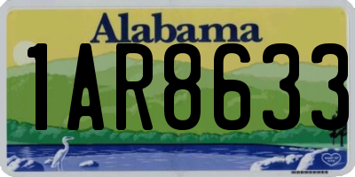 AL license plate 1AR8633