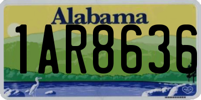 AL license plate 1AR8636