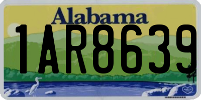 AL license plate 1AR8639