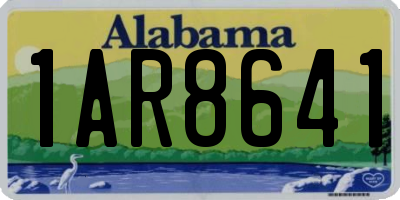 AL license plate 1AR8641
