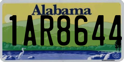 AL license plate 1AR8644
