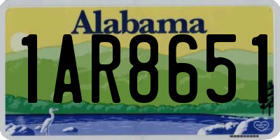 AL license plate 1AR8651